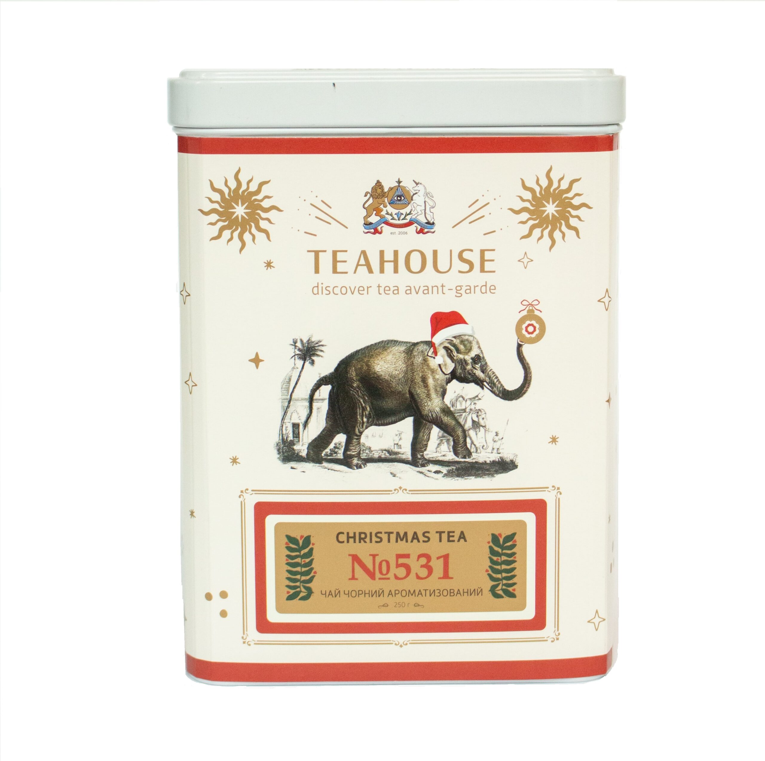 Christmas жб 1-min Чай Christmas Tea №531 у металевій банці, 250г
