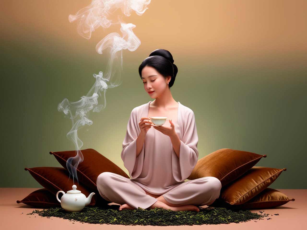 Default_An_elegant_serene_woman_lost_in_thought_sitting_crossl_3